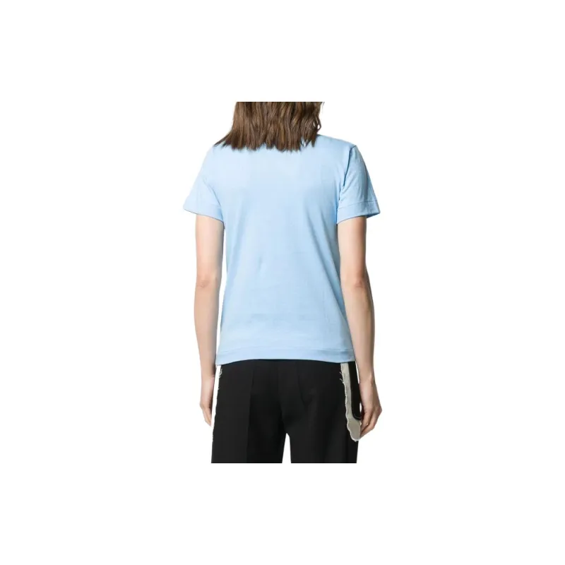 CDG T Shirts Women's Light Blue-2