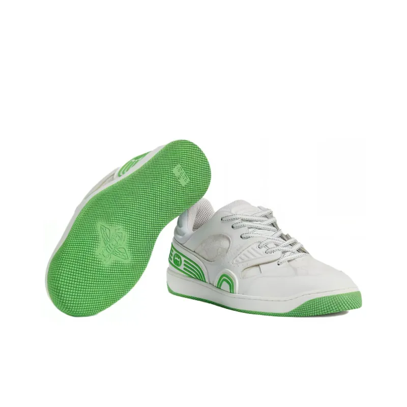 GUCCI Basket Low 'White Demetra Green'-4