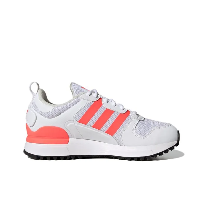 Adidas Originals ZX 700 HD J Wear Resistant Low Top Sports Casual Shoes White Red Teenagers-1