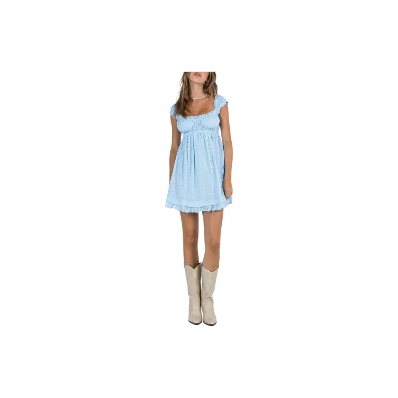 PRINCESS POLLY CARLITA MINI DRESS Sleeveless Dress Women's BLUE/Blue-2