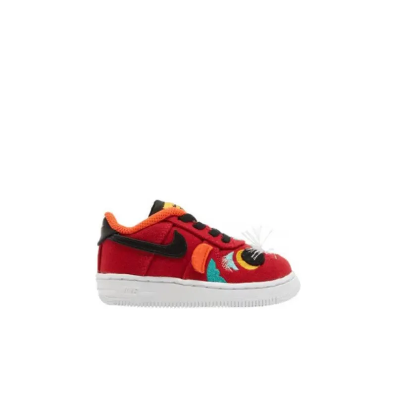 Nike Air Force 1 LV8 Low Top Toddler Shoes Red Baby-1