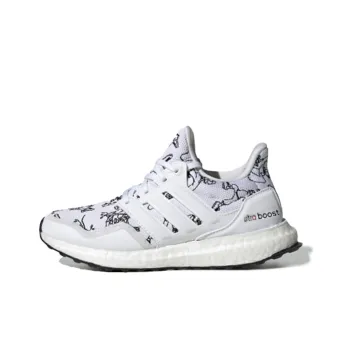 Disney x Adidas ULT J Anti Slip Wear Resistant Low Top Kids' Running Shoes White Gray Teenagers