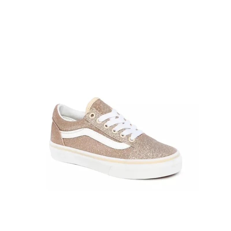 Vans Old Skool Anti Slip Wear Resistant Low Top Skateboard Shoes Rose Gold Children Aged 3 7 Years Old-2