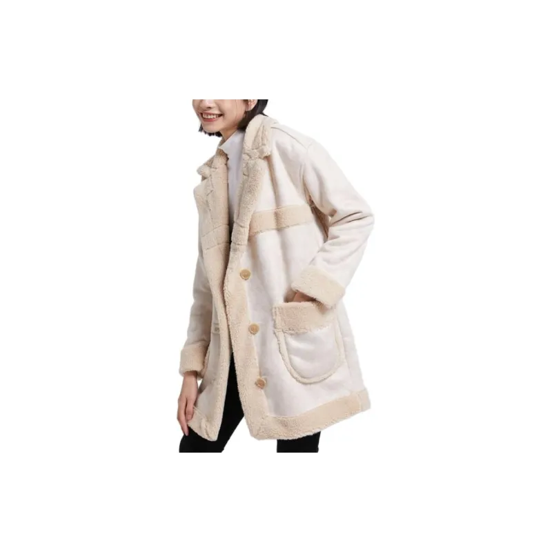 Hollister Jackets Women's White-3