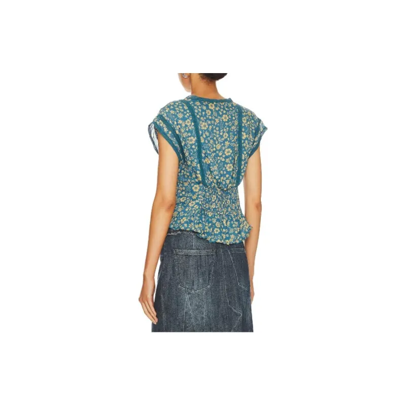 FREE PEOPLE T-Shirt Women's Blue-2