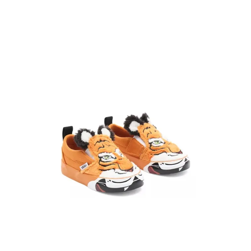 Vans Slip Resistant, Abrasion Resistant, Breathable Low Top Toddler Shoes Yellow White Infant And Toddler-2