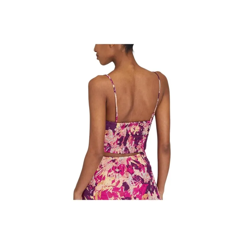 CLUB MONACO Camisole Women's Fuchsia Print-4