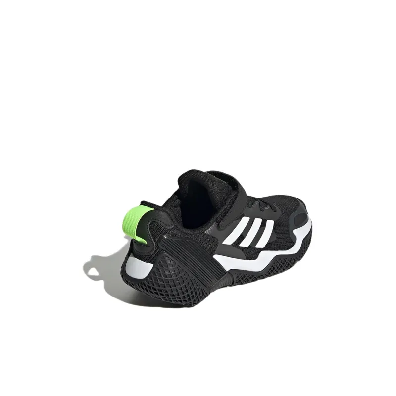 Adidas 4Uture Runner Sport K Slip Resistant, Abrasion Resistant, Breathable Low Top Running Shoes Black White Kids'-3