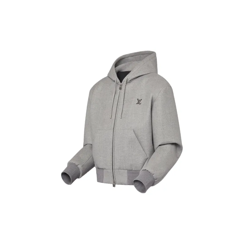 LOUIS VUITTON Tailored Technical Wool Hooded Blouson-2