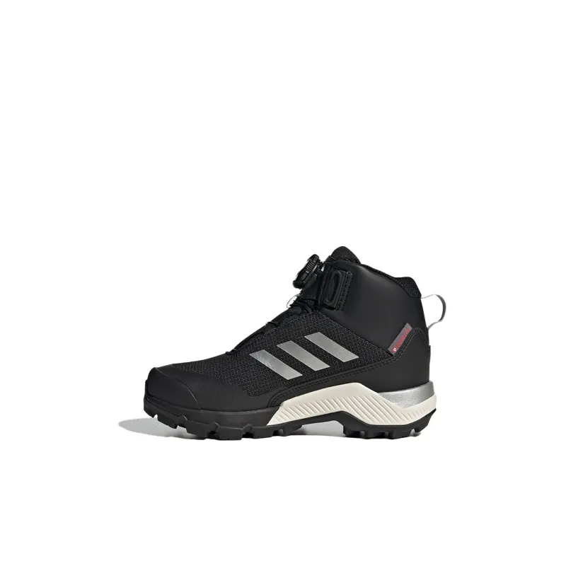 Adidas Terrex Winter Mid Boa Hiking K Breathable High Top Kids' Outdoor Shoes Black Kids'-0