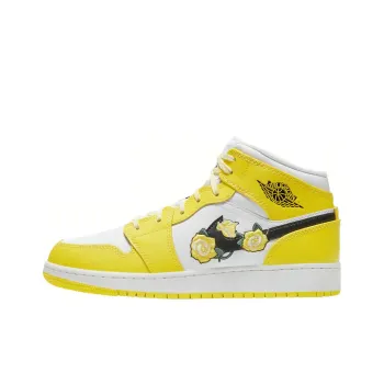 Jordan 1 Mid Dynamic Yellow Floral GS