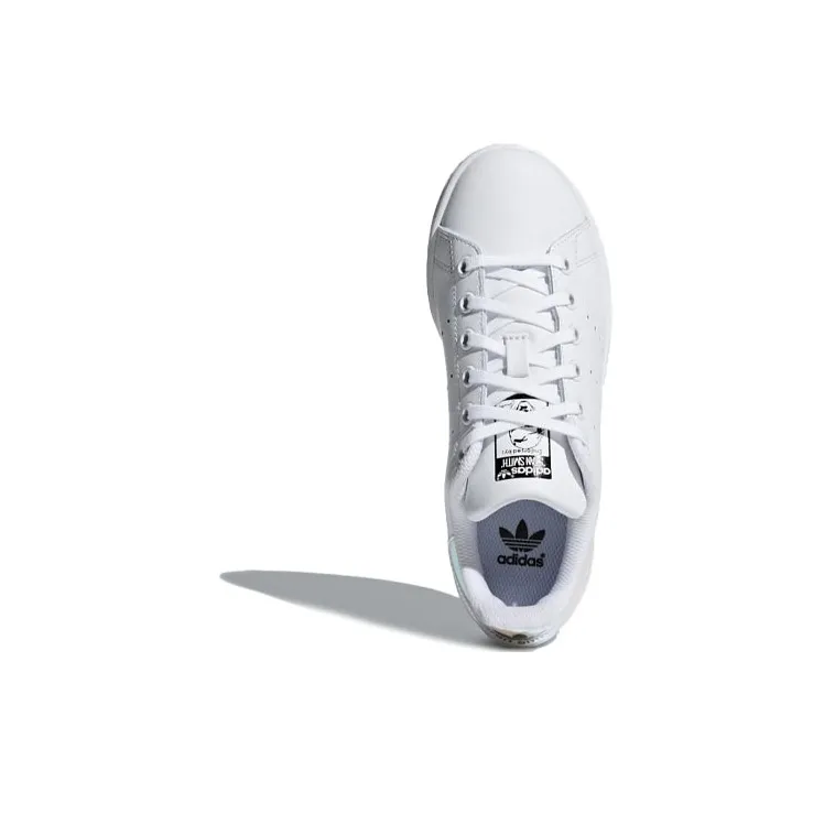 Adidas Originals J Abrasion Resistant Breathable Slip Resistant Low Top Kids' Skateboarding Shoes White Teenagers-4