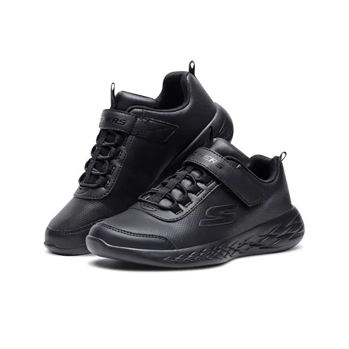 Skechers Go Run 600 Low Top Kids' Running Shoes Pure Black Teenagers-2