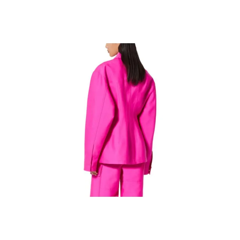 Valentino Pink Pp Collection Coat Women's Pink-2