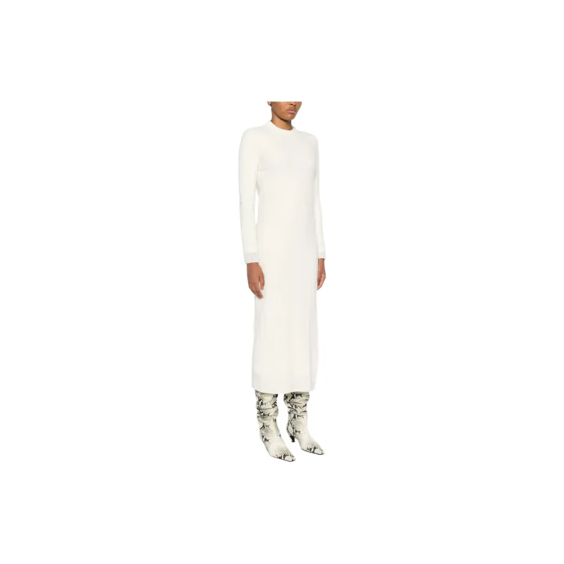 JIL SANDER Crewneck Knitted Maxi Dress-3