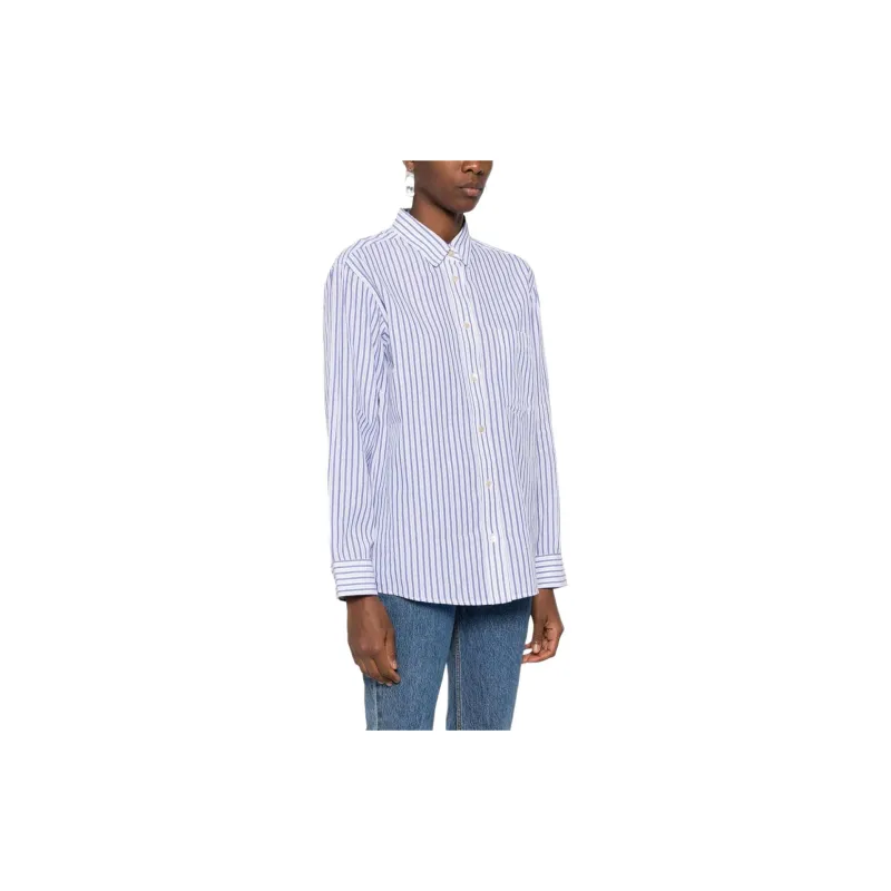 ISABEL MARANT ETOILE Esola Striped Buttoned Shirt-3