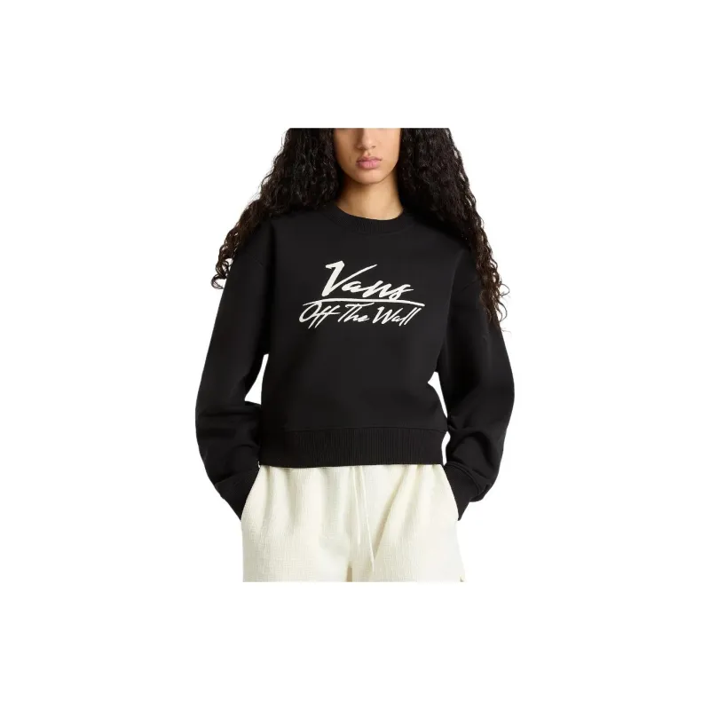 Vans GO ANYPLACE CROP CREW SWEATSHIRT Sweatshirt Women's Black-2