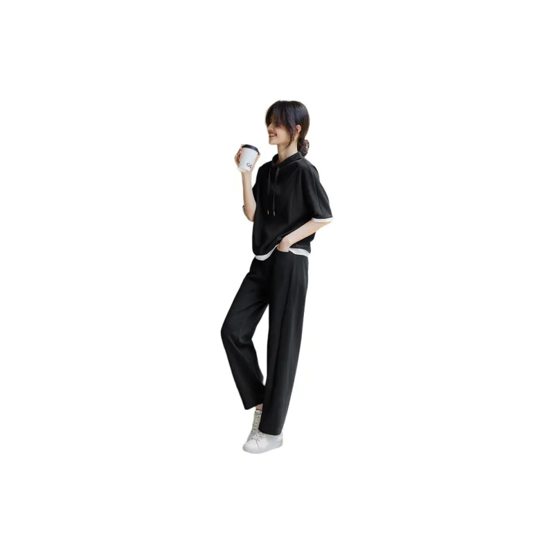 XWI Sweatshirt Set Women's Black-1