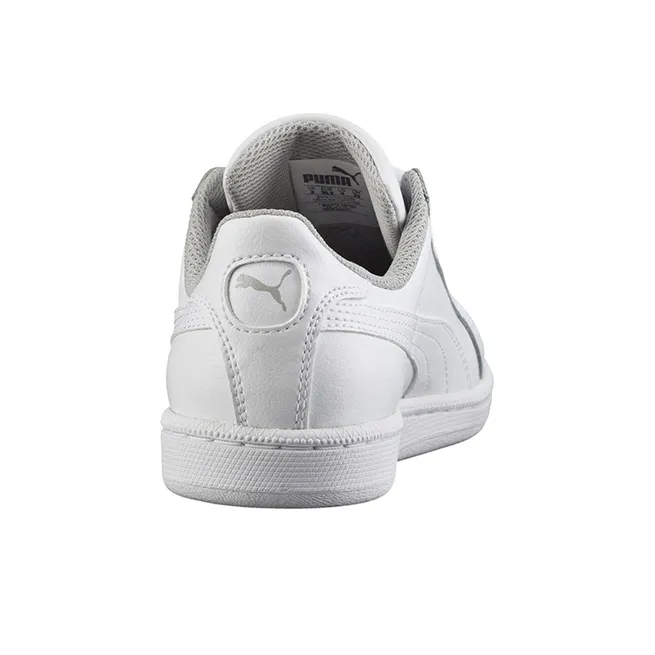 PUMA Smash Series Low Top Skateboard Shoes White Teenagers-4
