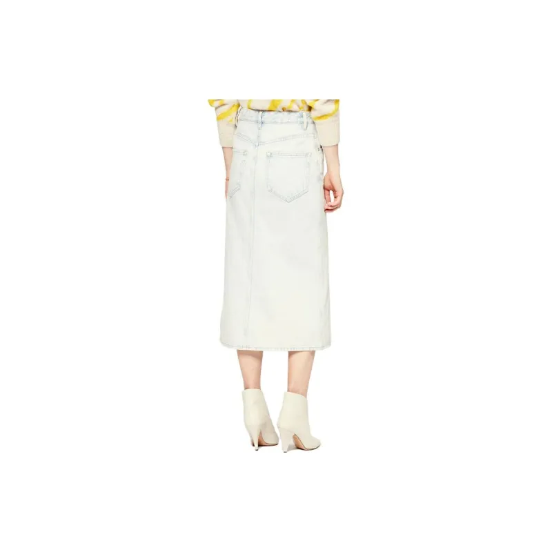 ISABEL MARANT Denim Long Skirts Women's Light Blue-1
