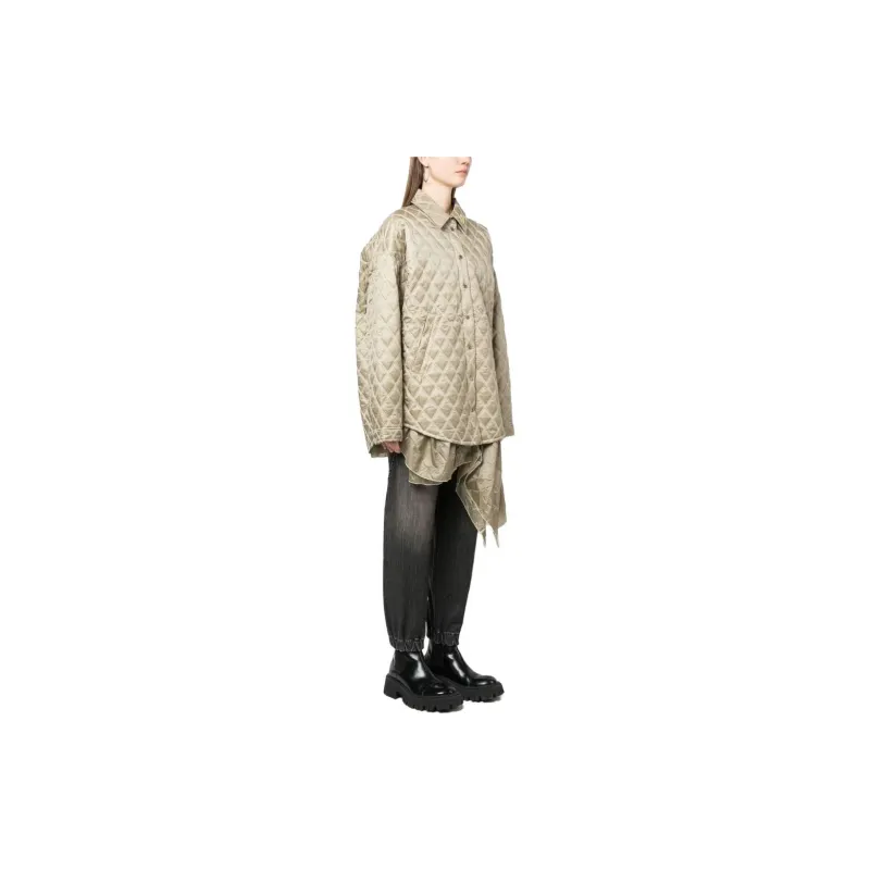 DIESEL Jackets Women's Olive Green-3