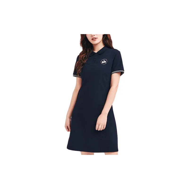 Kirsh x ANTA LIANMINGKUAN SS24 Short Sleeved Dresses Women's Basic Black-3