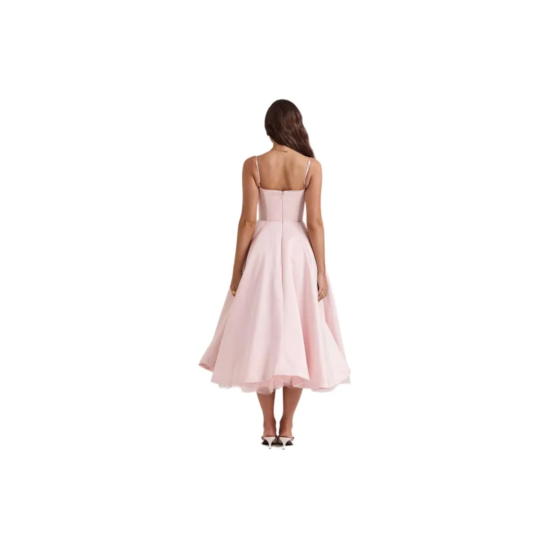 HOUSE OF CB MADEMOISELLE Slip Dress Women's BALLERINA PINK/Ballet Pink-3