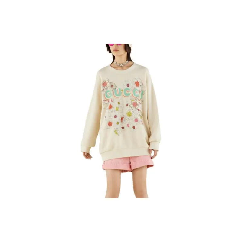 GUCCI Fw22 Tanabata Series Sweaters Women's Ecru-2