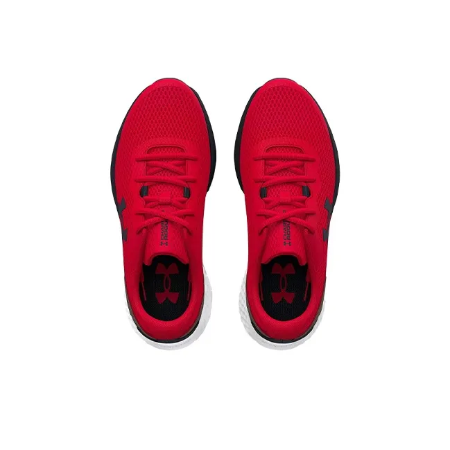 Under Armour Charged Rogue 3 Cushioned Slip Resistant Abrasion Resistant Low Top Kids' Running Shoes Red Teenagers-3
