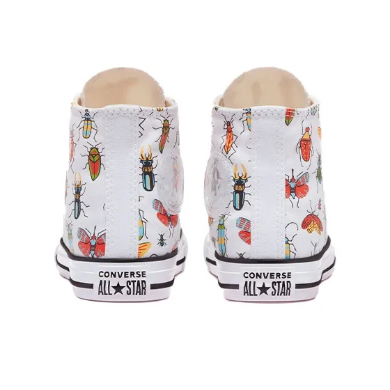 Converse Chuck Taylor All Star Anti Slip Wear Resistant High Top Kids Canvas Shoes White Black Teenagers-4