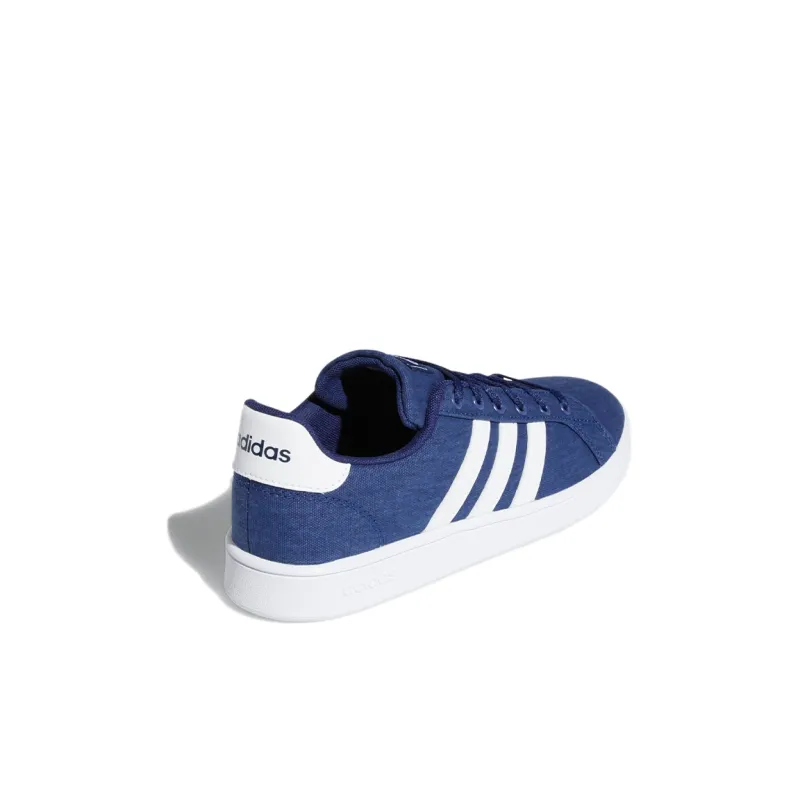 Adidas Neo GRAND COURT K Abrasion Resistant Low Top Kids' Skateboarding Shoes Marine Blue Kids'-3