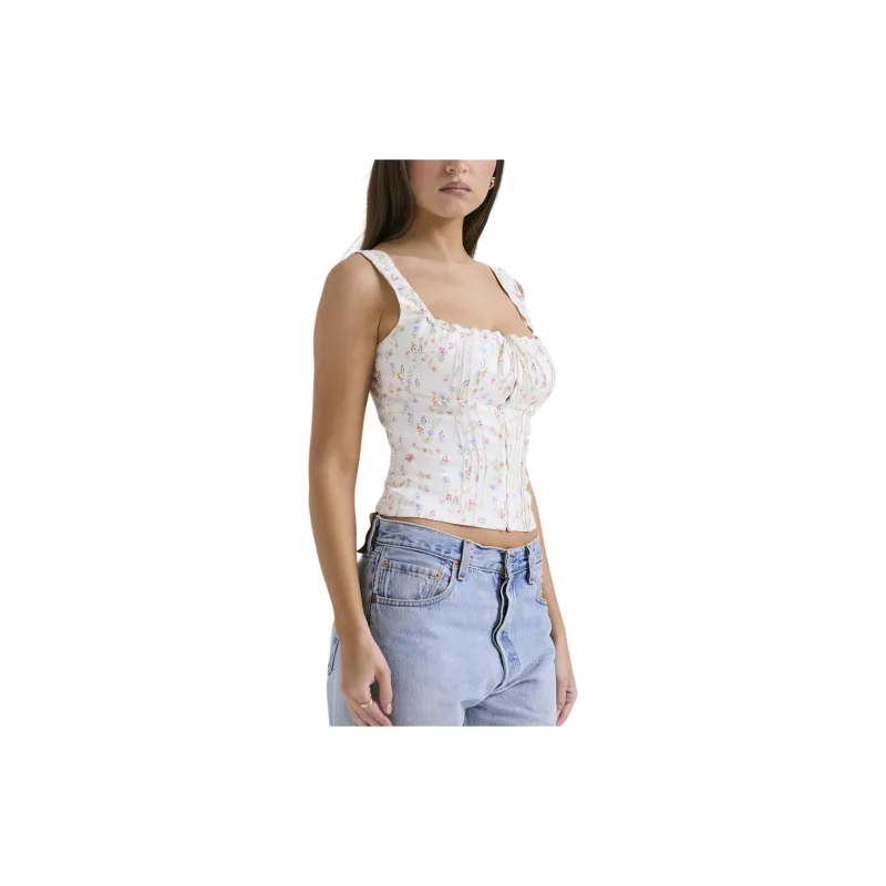 HOUSE OF CB CHICCA Tank Top Women's WHITE/White-4