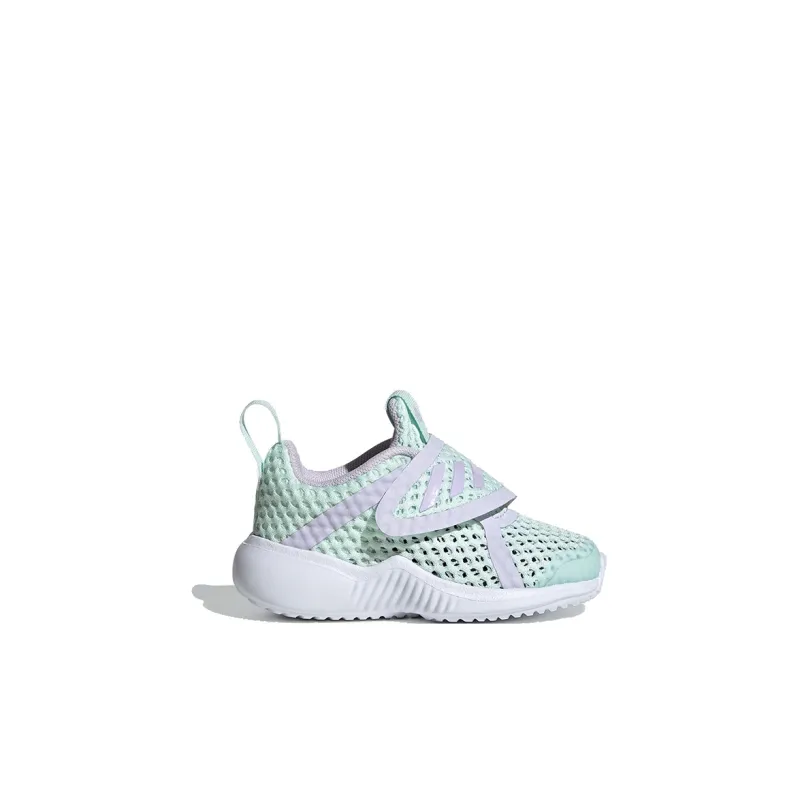 Adidas Fortarun Summer Cushioned Wear-Resistant Breathable Low-Top Toddler Shoes Green Infant And Toddler-1