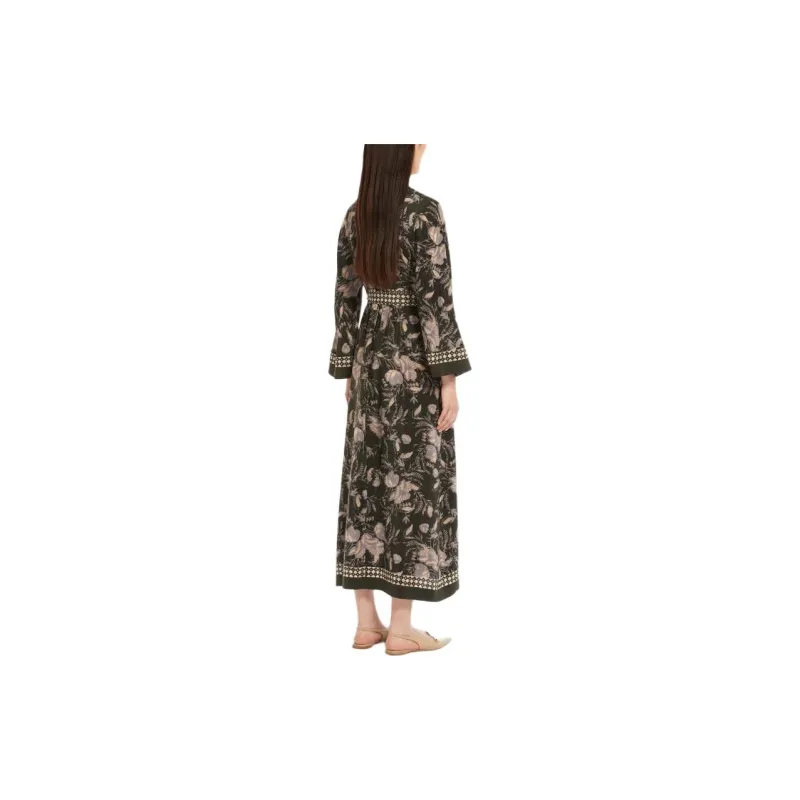 MaxMara Long Sleeved Dress Women's Khaki-2