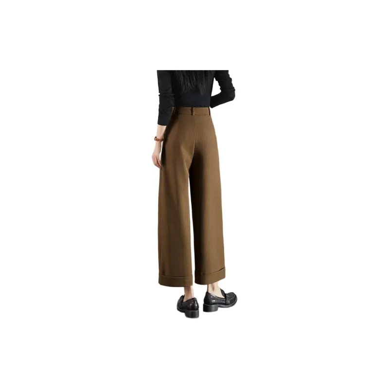 Mo Han Yi Mei Casual Pants Women's Green Khaki-3
