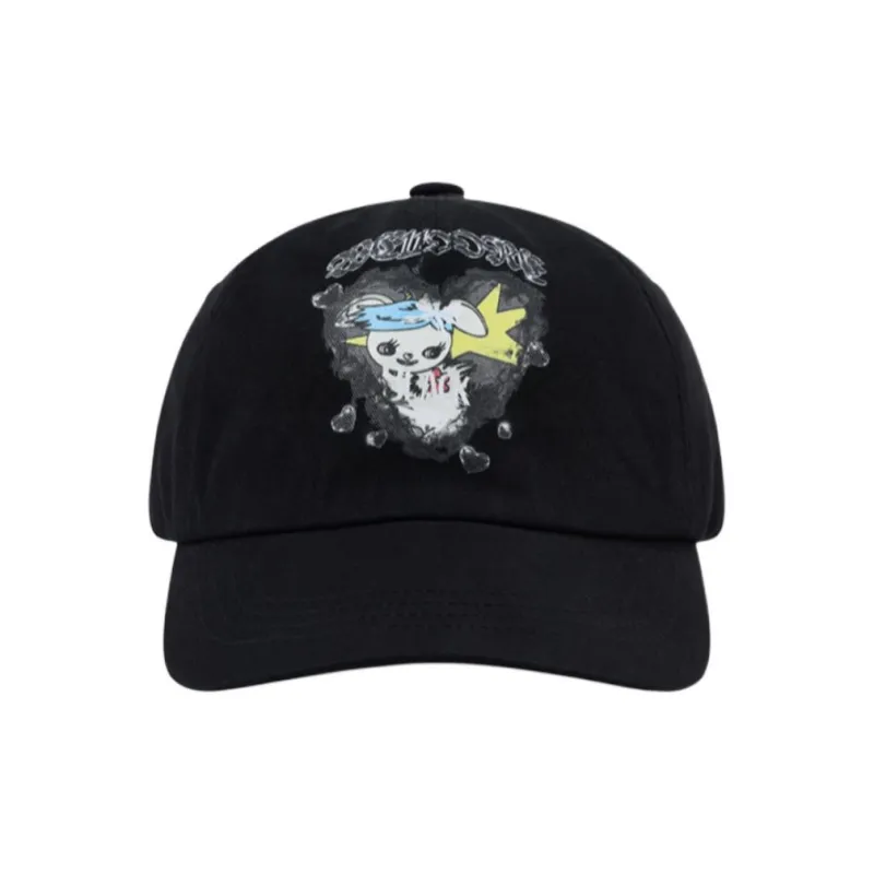 WE11DONE Cotton Fabric Baseball Caps Men's Black-1
