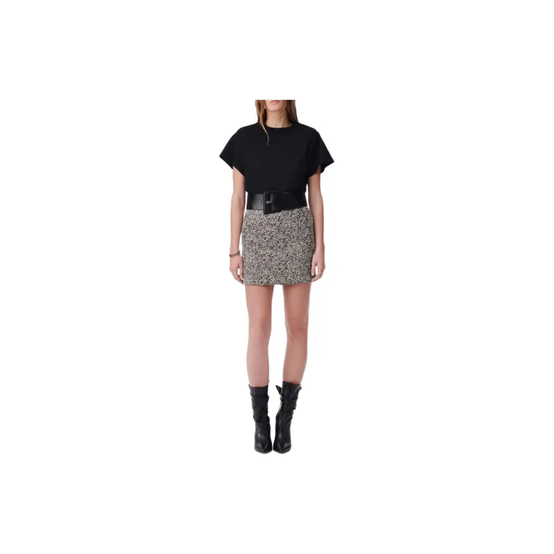 IRO NIGHT Hortense Mini Draped Skirt-1