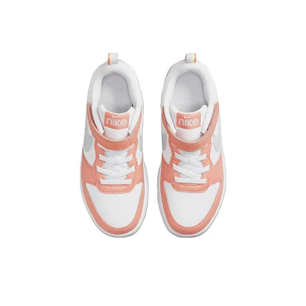 Nike Court Borough Low 2 White Light Madder Root PS-3