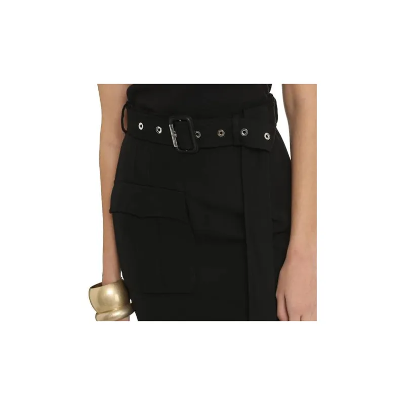 Alexander McQueen Belted Sleeveless Dress-5