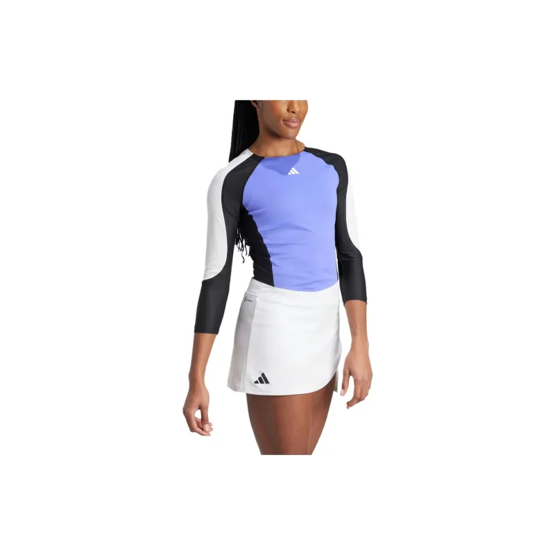 Adidas Tennis T-Shirt Women's Cobalt Blue/Black White-3