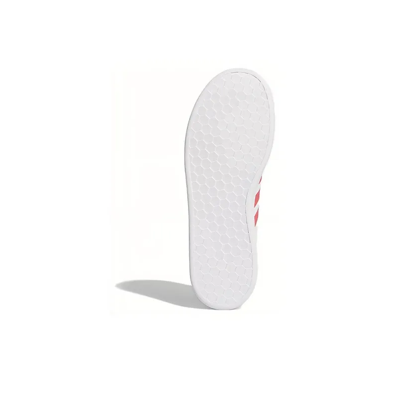 Adidas Grand Court White Real Pink Kids-5