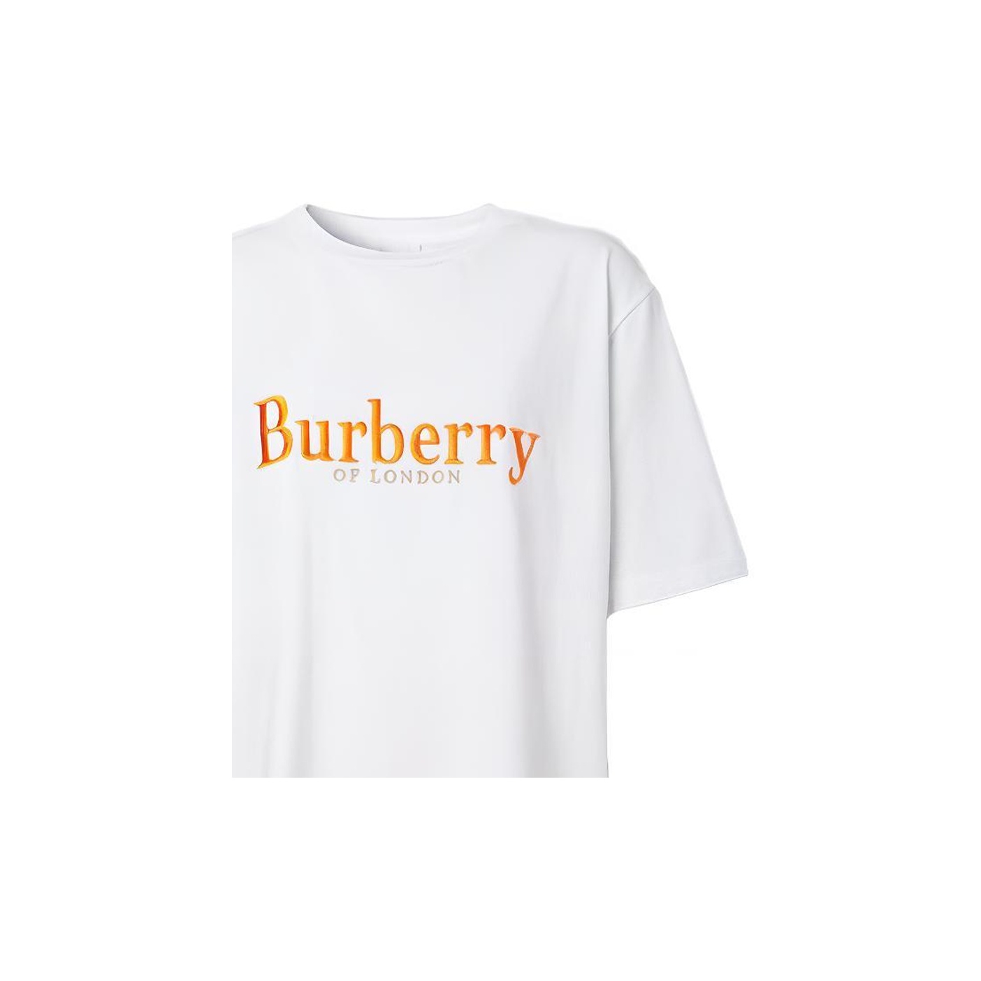 BURBERRY ホワイト Tシャツ レディース　XS bua-8017103-m1.jpg