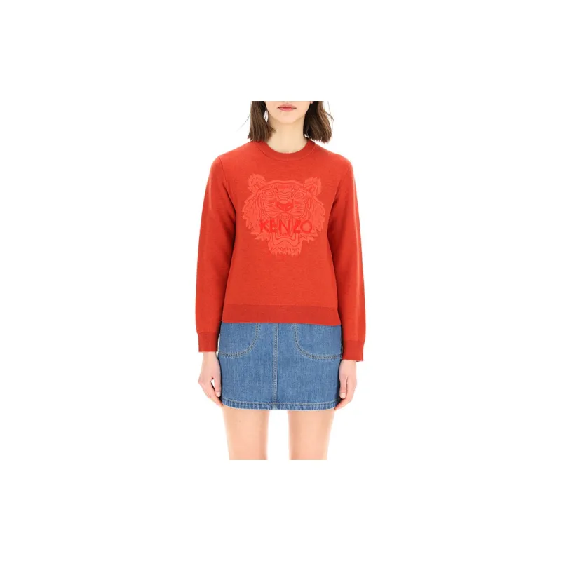KENZO SS21 Slim Fit Sweater Women's Red-5