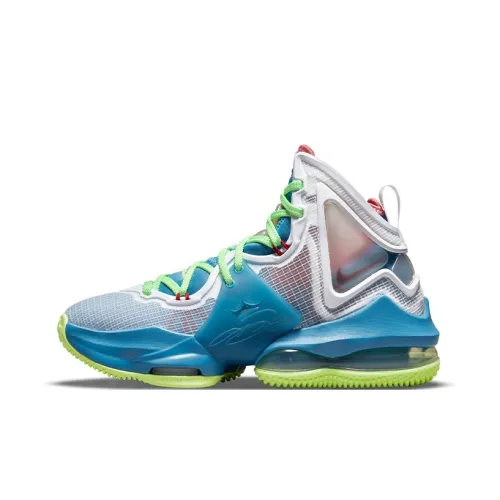 Nike LeBron 19 Dutch Blue Lime Glow GS