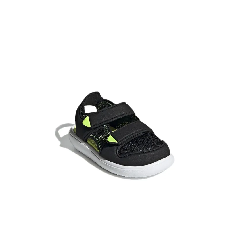 Adidas Water Sandal Abrasion Resistant Low Top Baby & Toddler Shoes Black Yellow Infant And Toddler-2