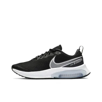 Nike Air Zoom Arcadia Slip Resistant Cushioning Wear Resistant Low Top Kids' Running Shoes Black White Teenagers