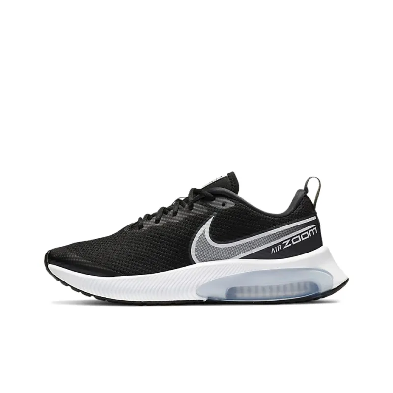 Nike Air Zoom Arcadia Breathable Low Top Kids' Running Shoes Black White Unisex-0