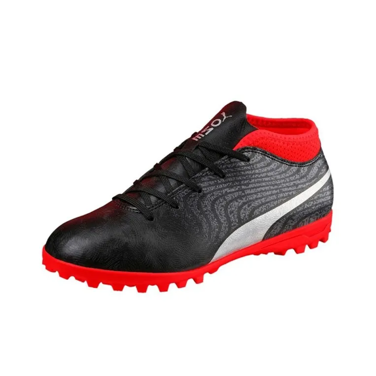 PUMA One 18.4 Low Top Kids' Soccer Shoes Black Red Kids'-2