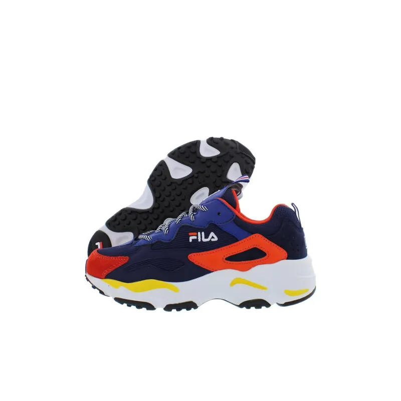 FILA KIDS Durable Breathable Ray Tracer Kids' Casual Shoes Blue Red Kids'-2