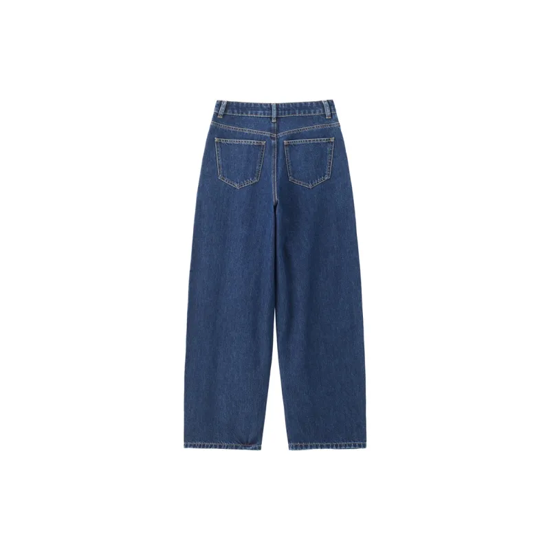 UNIQLO Jeans Women's 63 Dark Blue Original Denim-1
